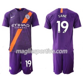 Completo Calcio Manchester City Sane 19 Bambino Divisa Terza 2018/2019